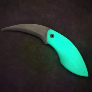 Coltello Tascabile multifunzione Passione Funghi e Tartufi, manico giada luminescente
